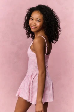 Tween Gingham Kishori Active Dress