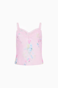 Tween Lirena Satin Floral Top