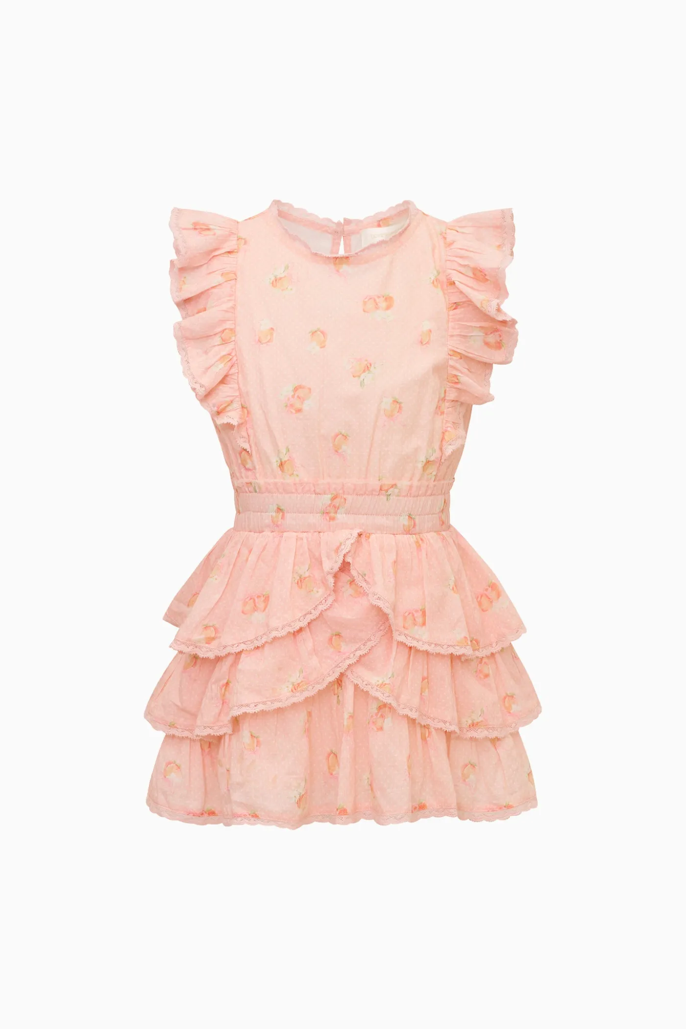 Tween Peach Pom Pom Decker Dress