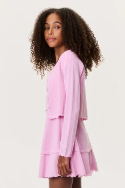 Tween Stretch Pointelle Gemna Cardigan