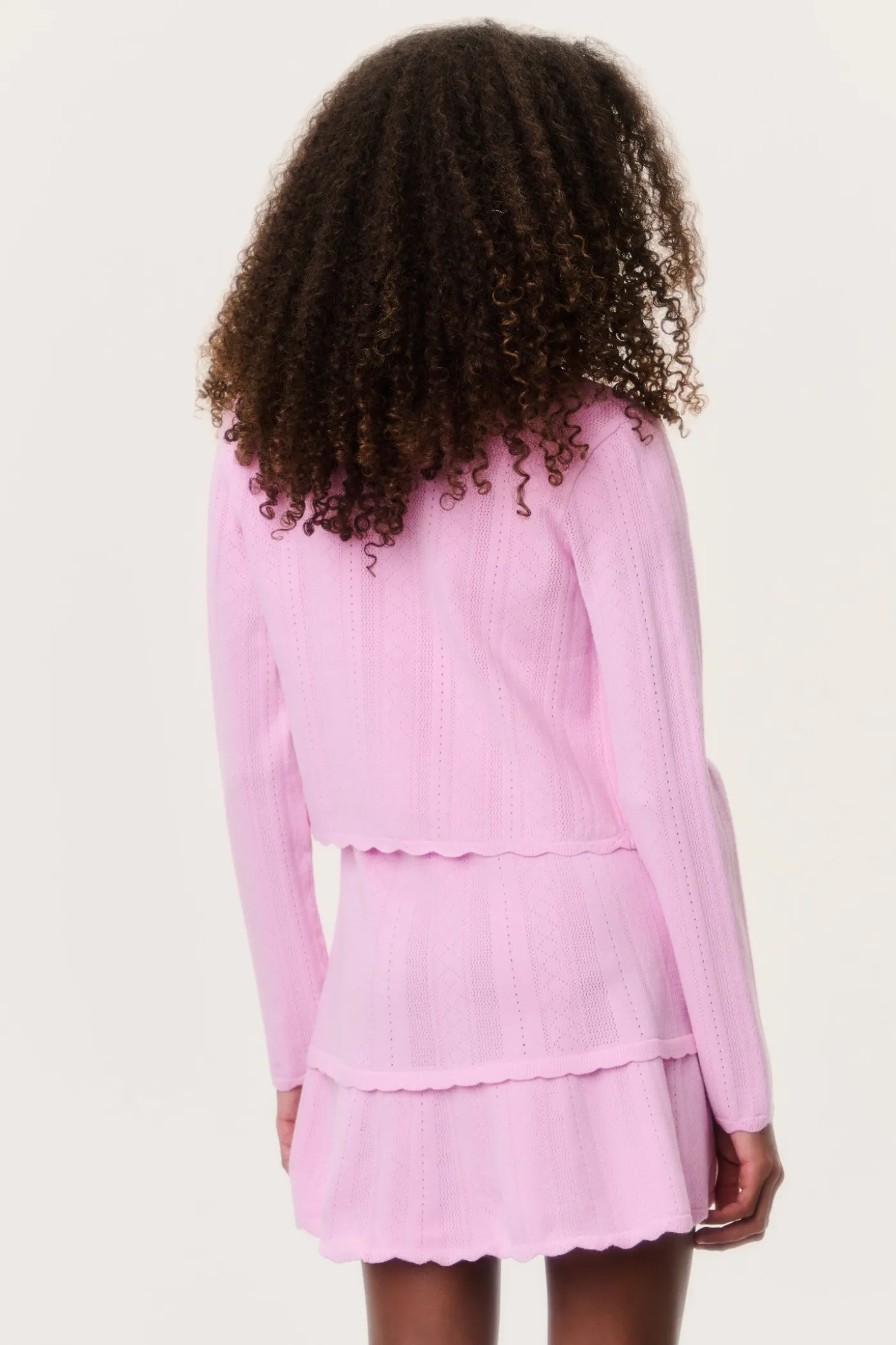 Tween Stretch Pointelle Gemna Cardigan