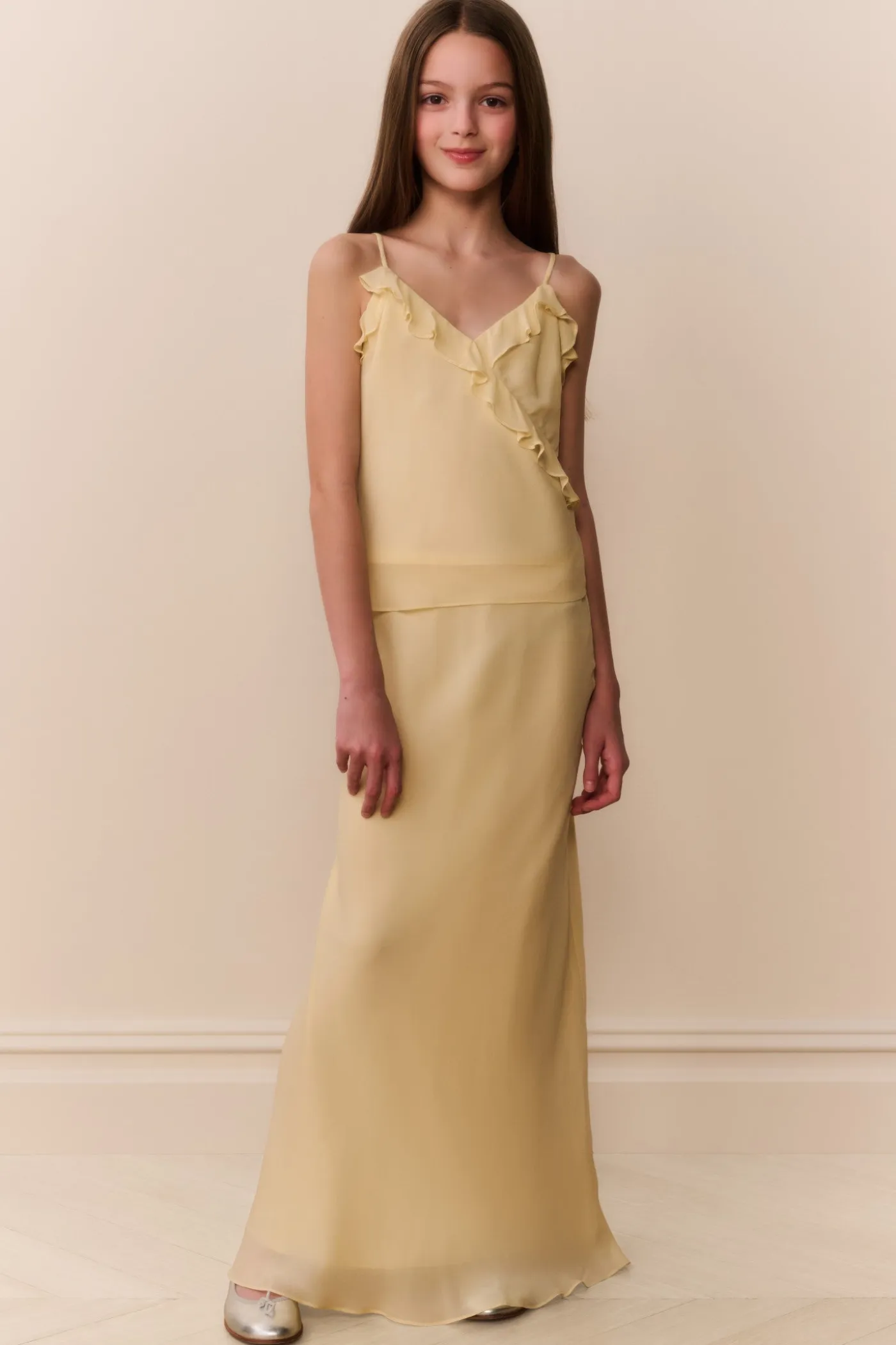 Tween Thyme Chiffon Maxi Skirt