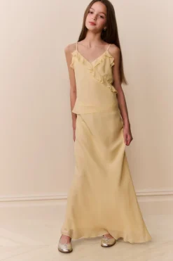 Tween Thyme Chiffon Maxi Skirt