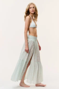 Umber Cotton Cover-Up Skirt