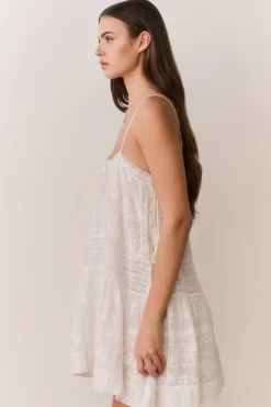 Vionett Cotton Victorian Mini Dress