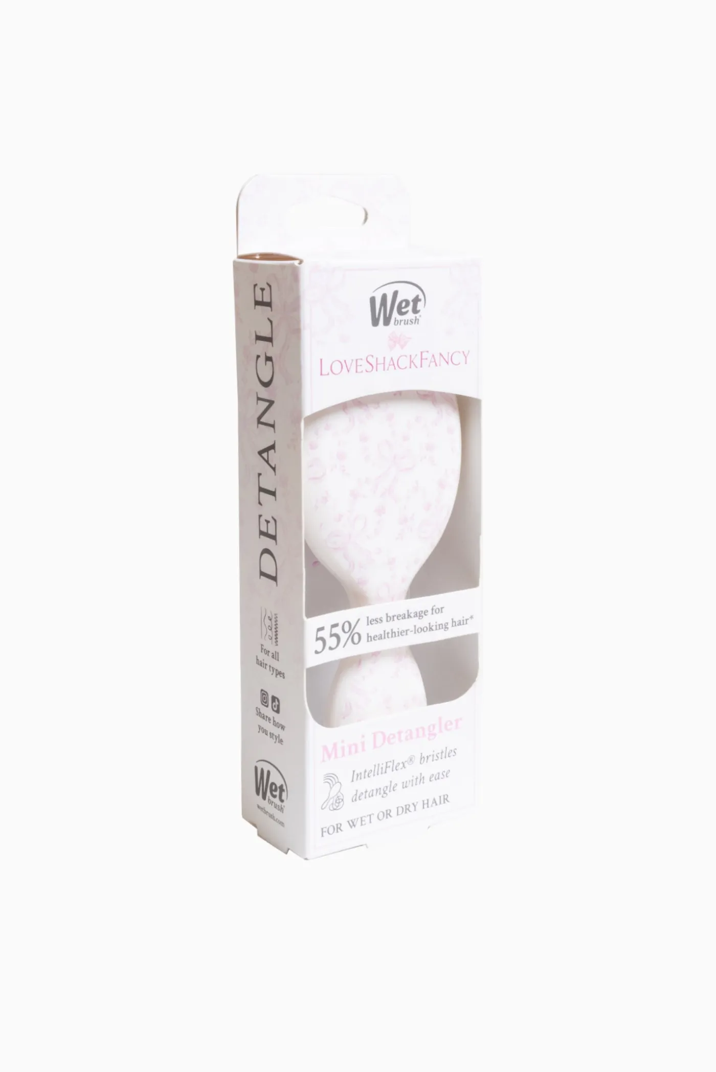 Wet Brush x Love Shack Fancy Mini Detangler - Coquette Bow