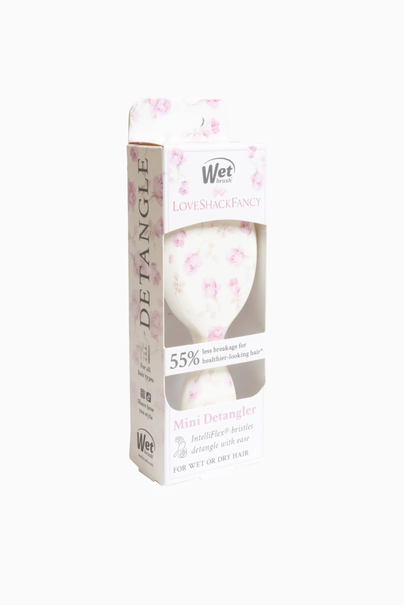 Wet Brush x Love Shack Fancy Mini Detangler - Ribbon Rosa