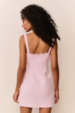 Willamina Lace Tweed Mini Dress