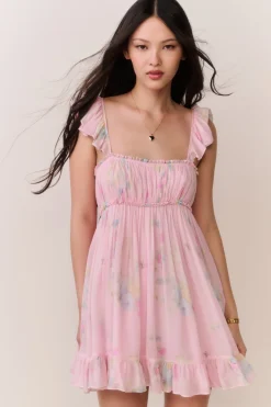 Zanira Floral Chiffon Mini Dress