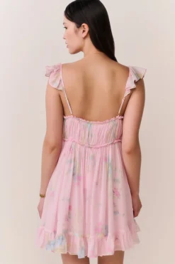 Zanira Floral Chiffon Mini Dress