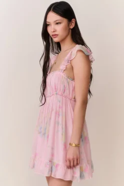 Zanira Floral Chiffon Mini Dress