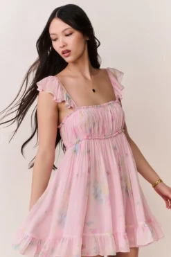 Zanira Floral Chiffon Mini Dress