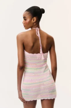 Zoa Cotton Crochet Mini Dress